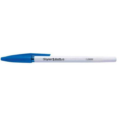 Paper Mate Blue Ball Point Pen, 1 mm Tip Size