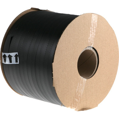 RS PRO Black Strapping Kit, 800m Length, 12mm Width