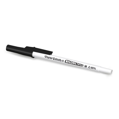 Paper Mate Black Ball Point Pen, Medium Tip Size