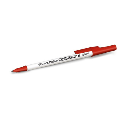 Paper Mate Black Ball Point Pen, Medium Tip Size