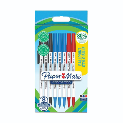 Paper Mate Black Ball Point Pen, Medium Tip Size