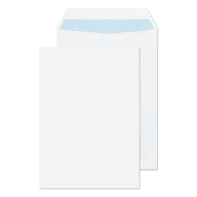White C5 No Self-Seal Flap Mailing Envelope