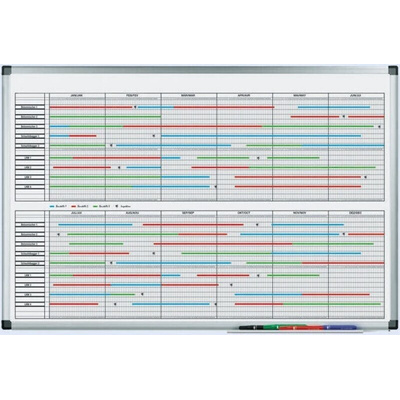 Legamaster Yearly Magnetic Wall Planner