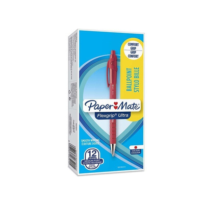 Paper Mate Red Ball Point Pen, 1 mm Tip Size