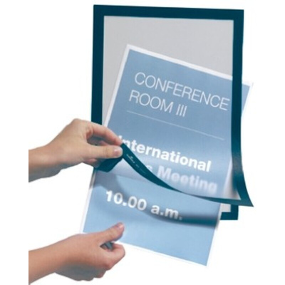 Durable Blue A4 PVC Information Frame, 297mm Height, 210mm Width