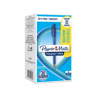 Paper Mate Blue Ball Point Pen, 1 mm Tip Size