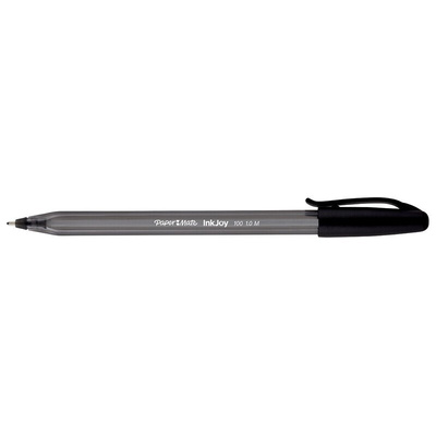 Paper Mate Black Ball Point Pen, 1 mm Tip Size