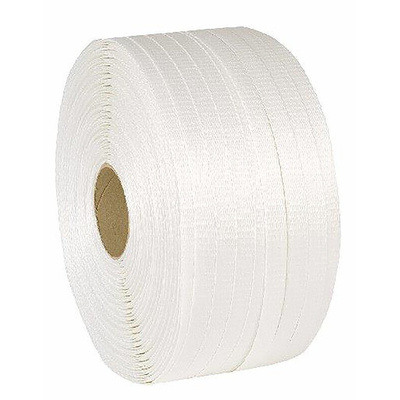 RS PRO White Strapping, 1100m Length, 15mm Width, 412kg Breaking Strain