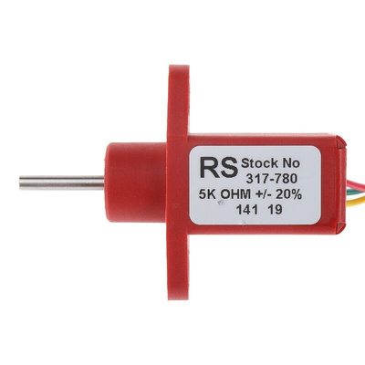 RS PRO 5kΩ Rotary Potentiometer 1-Gang Panel Mount