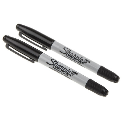 Sharpie Twin Tip Black Marker Pen