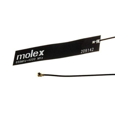 Molex 209142-0180 Square Omnidirectional GSM & GPRS Antenna, 2G (GSM/GPRS), 3G (UTMS), 4G (LTE)