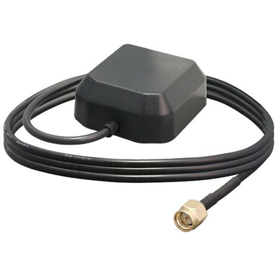 Linx ANT-GNRM-L12A-3 Square GPS Antenna with SMA Male Connector, GPS