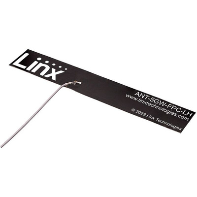 Linx ANT-5GW-FPC-LH100M4 Plate Omnidirectional Antenna with MHF4 Connector, 4G, 5G, NB IoT