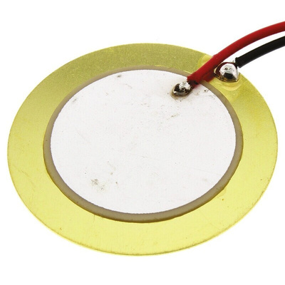 RS PRO SMD Diaphragm External Piezo Buzzer, 27 (Dia.) x 0.52mm, 30V ac Max