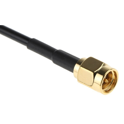 Siretta MIKE2A/5M/LL1/SMAM/S/S/26 Whip Multiband Antenna with SMA Connector, 2G (GSM/GPRS), 3G (UTMS), 4G, 4G (LTE
