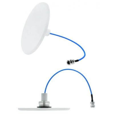 Laird External Antennas CFSA69383P-30D43F Plate Multiband Antenna with 4.3- 10 Connector, 2G (GSM/GPRS), 3G (UTMS), 4G