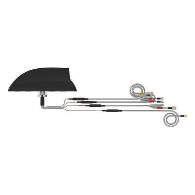 TE Connectivity L000423-07 Shark Fin Multi-Band Antenna with SMA Connector, 4G, 4G (LTE), 5G (LTE), Bluetooth (BLE),