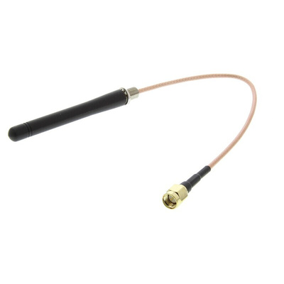 RF Solutions ANT-433WPIG-2SMA Whip Antenna with SMA Connector, ISM Band, UHF RFID