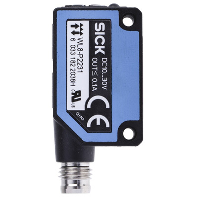 Sick Retroreflective Photoelectric Sensor, Block Sensor, 0 → 4 m Detection Range