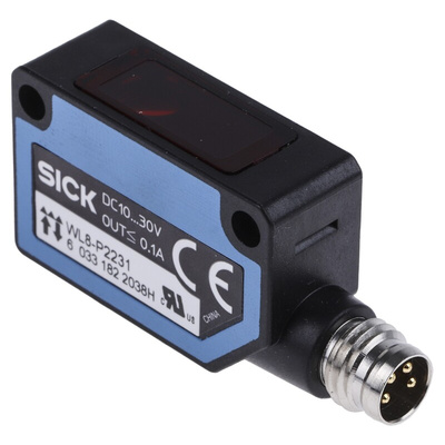 Sick Retroreflective Photoelectric Sensor, Block Sensor, 0 → 4 m Detection Range