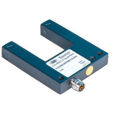 Baumer Through Beam Photoelectric Sensor, Fork Sensor, 30 mm Detection Range
