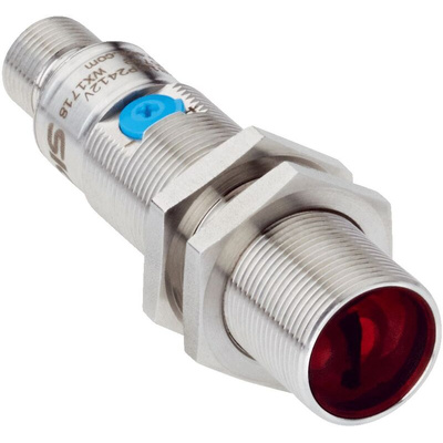 Sick Energetic Photoelectric Sensor, Barrel Sensor, 5 mm → 1 m Detection Range