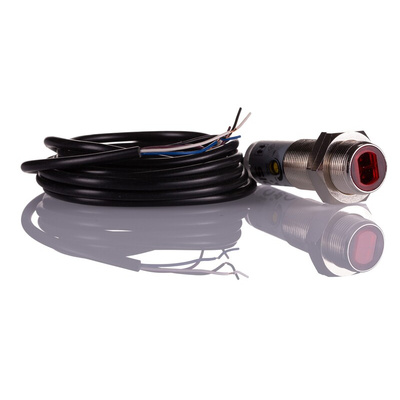 Sick Energetic Photoelectric Sensor, Barrel Sensor, 1 mm → 500 mm Detection Range