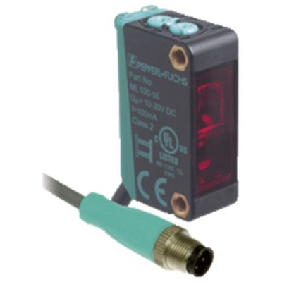 Pepperl + Fuchs Retroreflective Photoelectric Sensor, Block Sensor, 5 m Detection Range