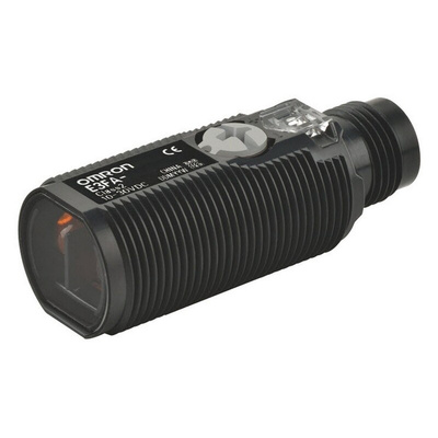 Omron Diffuse Photoelectric Sensor, Cylindrical Sensor, 300 mm Detection Range