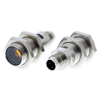 Omron Through Beam Photoelectric Sensor, Cylindrical Sensor, 20000 mm Detection Range