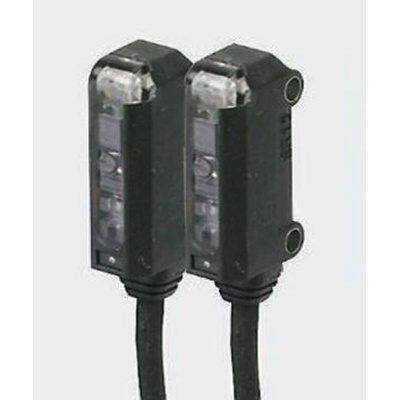 Omron Through Beam Photoelectric Sensor, Block Sensor, 1 m Detection Range