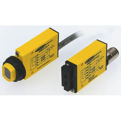 Banner Retroreflective Photoelectric Sensor, Block Sensor, 10 mm → 3 m Detection Range