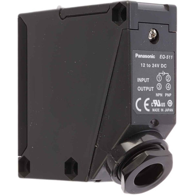 Panasonic Diffuse Photoelectric Sensor, Block Sensor, 100 mm → 2.5 m Detection Range