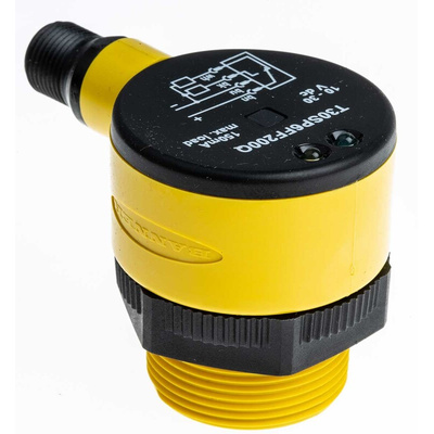 Banner Diffuse Photoelectric Sensor, Barrel Sensor, 200 mm Detection Range