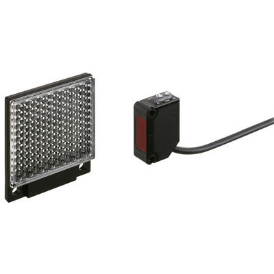 Panasonic Retroreflective Photoelectric Sensor, Block Sensor, 3 m Detection Range