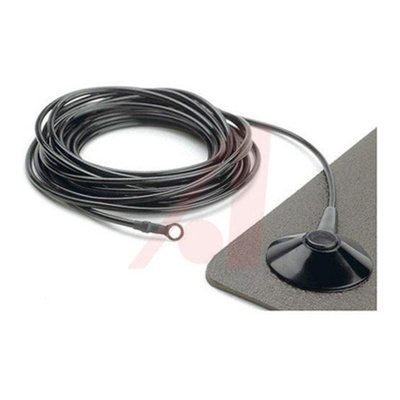 Low Profile ESD Grounding Cord 10mm, 4.6m Straight