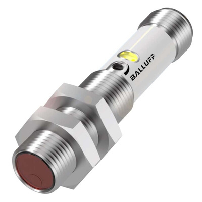 BALLUFF Retroreflective Photoelectric Sensor, Barrel Sensor, 3 m Detection Range