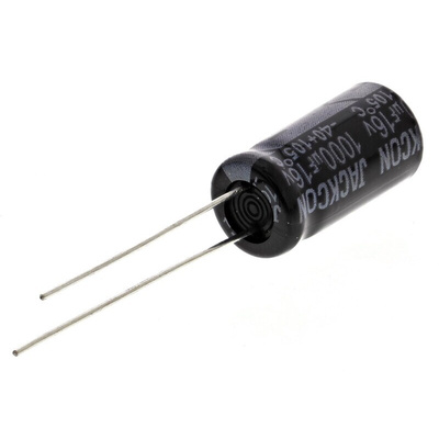 RS PRO 1000μF Aluminium Electrolytic Capacitor 16V dc, Radial, Through Hole