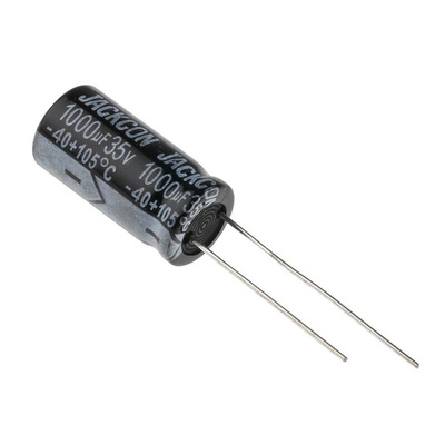RS PRO 1000μF Aluminium Electrolytic Capacitor 35V dc, Radial, Through Hole