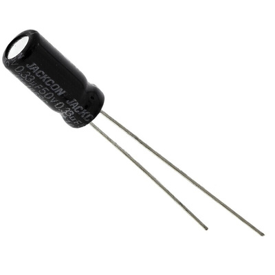 RS PRO 330nF Aluminium Electrolytic Capacitor 50V dc, Radial, Through Hole