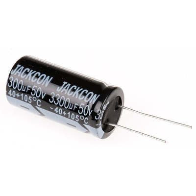 RS PRO 3300μF Aluminium Electrolytic Capacitor 50V dc, Radial, Through Hole