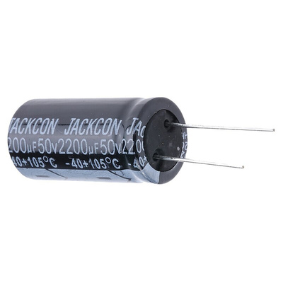 RS PRO 2200μF Aluminium Electrolytic Capacitor 50V dc, Radial, Through Hole