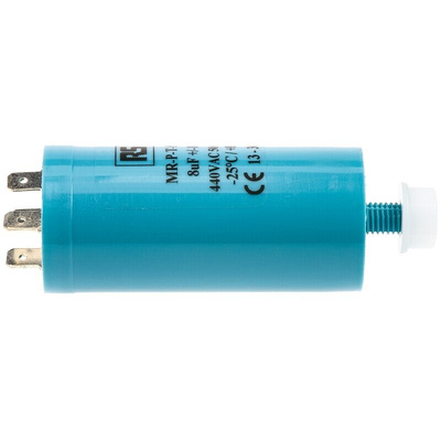 RS PRO Polypropylene Film Capacitor, 440V ac, ±10%, 8μF, Screw Mount