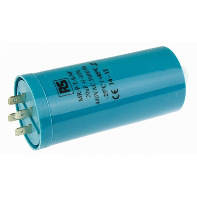 RS PRO Polypropylene Film Capacitor, 440V ac, ±10%, 20μF, Screw Mount