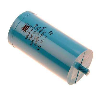 RS PRO Polypropylene Film Capacitor, 440V ac, ±10%, 30μF, Screw Mount