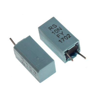 RS PRO Polystyrene Film Capacitor, 63V dc, ±1%, 10nF, Through Hole