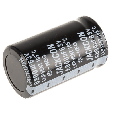 RS PRO 6800μF Aluminium Electrolytic Capacitor 63V dc, Snap-In