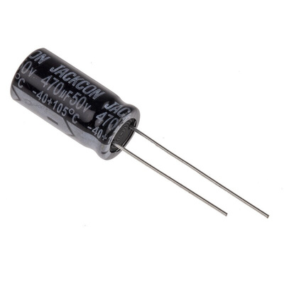 RS PRO 470μF Aluminium Electrolytic Capacitor 50V dc, Radial, Through Hole
