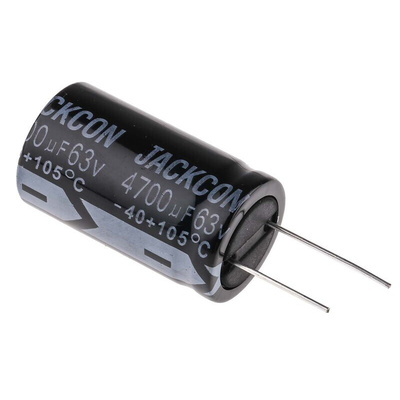 RS PRO 4700μF Aluminium Electrolytic Capacitor 63V dc, Radial, Through Hole