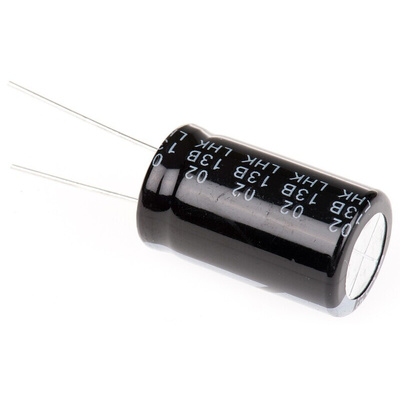 RS PRO 100μF Aluminium Electrolytic Capacitor 400V dc, Radial, Through Hole